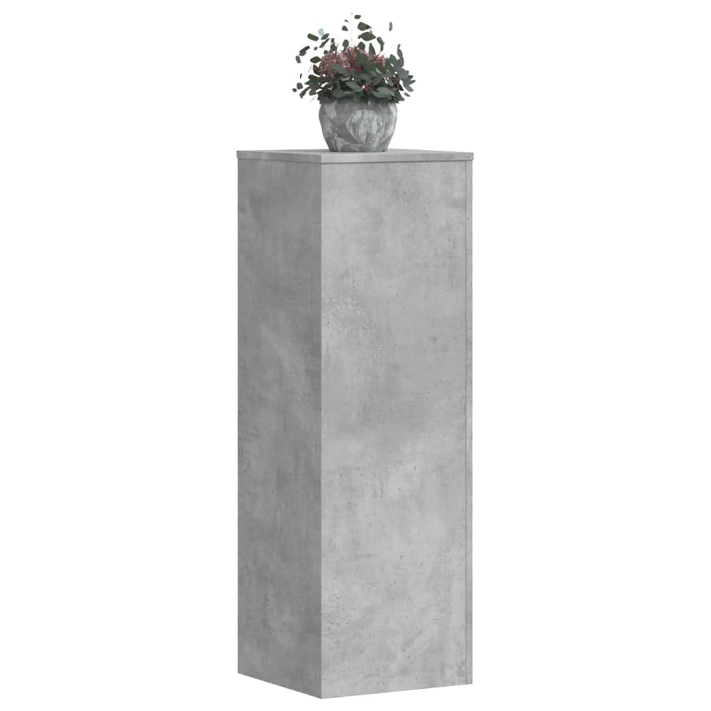 Soporte de plantas 2 uds madera ingeniería blanco 17x17x60 cm