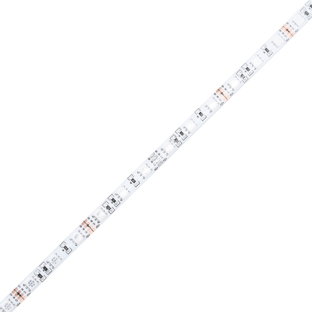 Mesitas de noche de pared con luces LED 2 unidades blanco