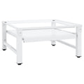 Soporte pedestal para lavadora con estante extraíble blanco