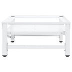 Soporte pedestal para lavadora con estante extraíble blanco