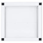 Soporte pedestal para lavadora con estante extraíble blanco