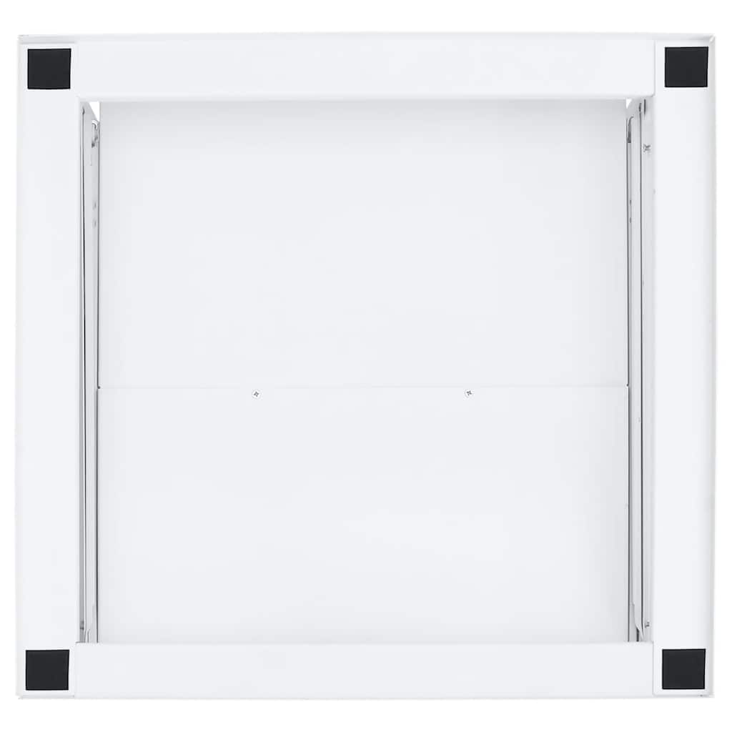 Soporte pedestal para lavadora con estante extraíble blanco