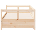 Sofá cama sin colchón madera maciza de pino 80x200 cm