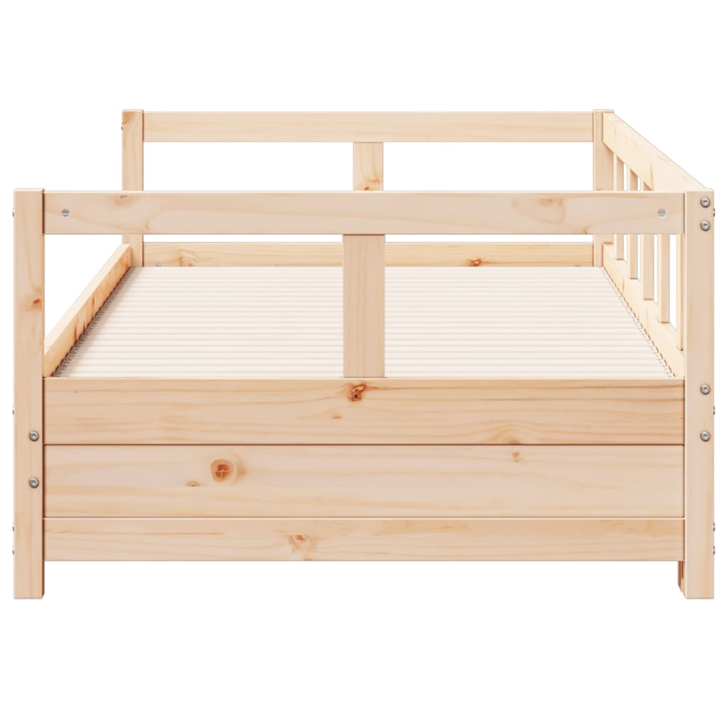 Sofá cama sin colchón madera maciza de pino 80x200 cm