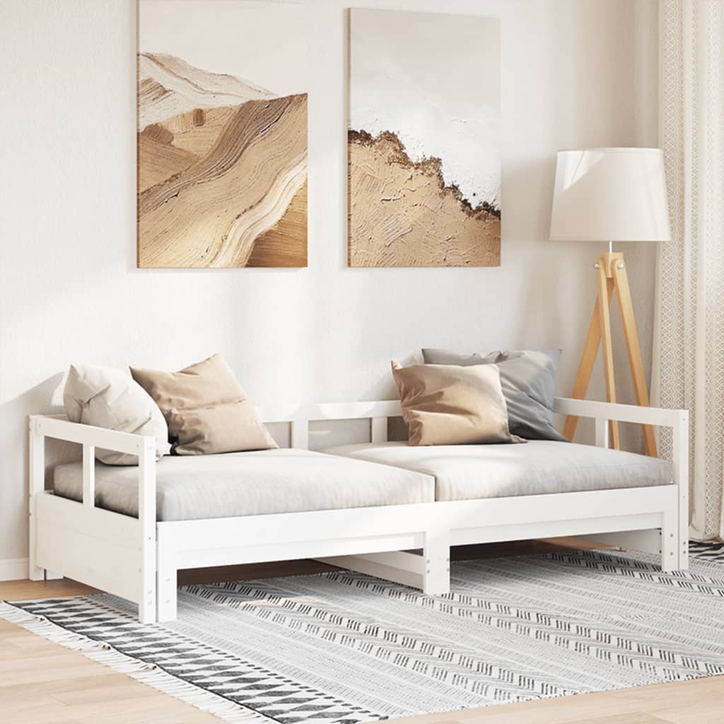 Daybed frame without mattress, solid pine, 80x200 cm