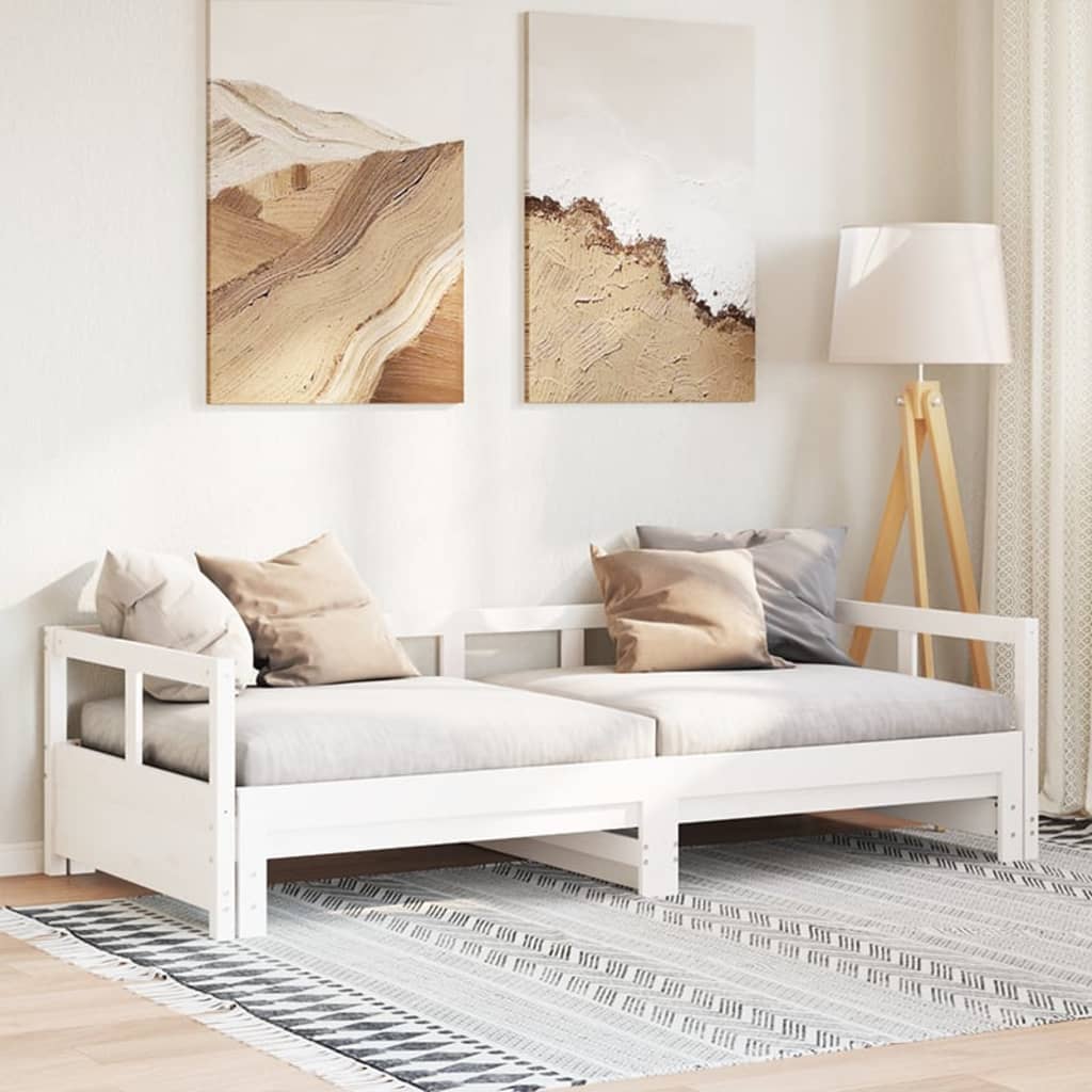 Daybed frame without mattress, solid pine, 80x200 cm