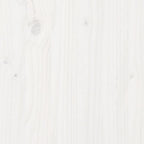 Sofá cama sin colchón madera maciza de pino blanco 80x200 cm