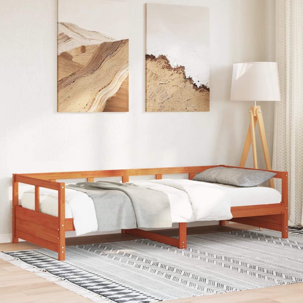 Daybed without mattress solid white pine 80x200 cm