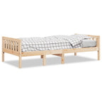 Cama para niños sin colchón madera maciza de pino 75x190 cm