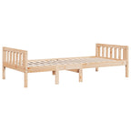 Cama para niños sin colchón madera maciza de pino 75x190 cm