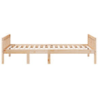 Cama para niños sin colchón madera maciza de pino 75x190 cm
