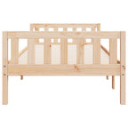 Cama para niños sin colchón madera maciza de pino 75x190 cm