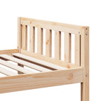 Cama para niños sin colchón madera maciza de pino 75x190 cm