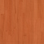 Cama de niños sin colchón madera maciza pino marrón 75x190 cm