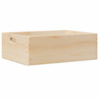 Caja de madera con asas madera maciza pino 40x30x13 cm