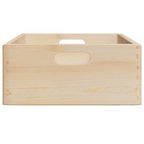 Caja de madera con asas madera maciza pino 40x30x13 cm