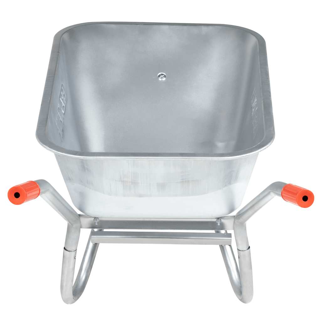 Carretilla 90 L 150 kg acero galvanizado y plástico