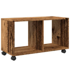 Armario con ruedas madera ingeniería envejecida 72x33x42,5 cm