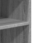 Mesa auxiliar ruedas madera ingeniería gris Sonoma 55x60x78 cm