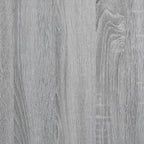 Mesa auxiliar ruedas madera ingeniería gris Sonoma 55x60x78 cm