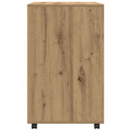 Armario con ruedas madera ingeniería roble artisian 60x48x81 cm