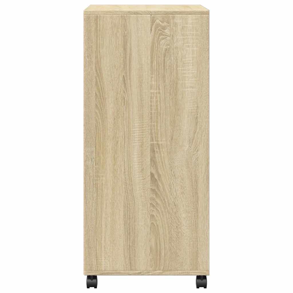 Armario con ruedas madera ingeniería roble Sonoma 55x40x91 cm