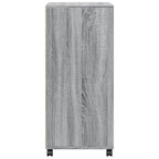 Armario con ruedas madera de ingeniería gris Sonoma 55x40x91 cm
