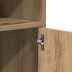 Armario con ruedas madera ingeniería roble artisian 55x40x91 cm