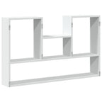 Estante de pared blanco 99x15x60 cm madera de ingeniería
