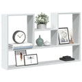 Estante de pared blanco 99x15x60 cm madera de ingeniería