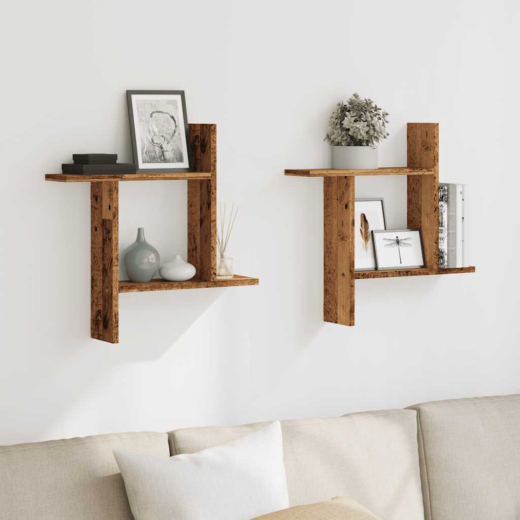 Estante de pared roble negro 90x16x78 cm madera de ingeniería