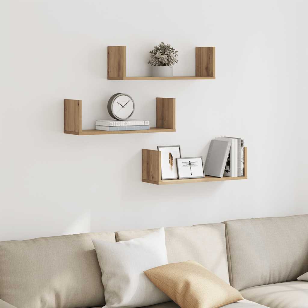 Estante de pared roble negro 90x16x78 cm madera de ingeniería
