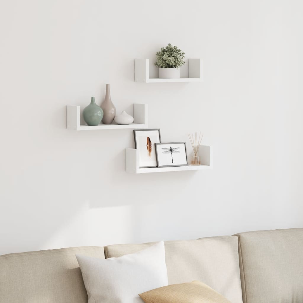 Estante de pared 2 uds madera ingeniería gris Sonoma 38x12x38cm