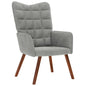 Silla de relajación de terciopelo gris claro