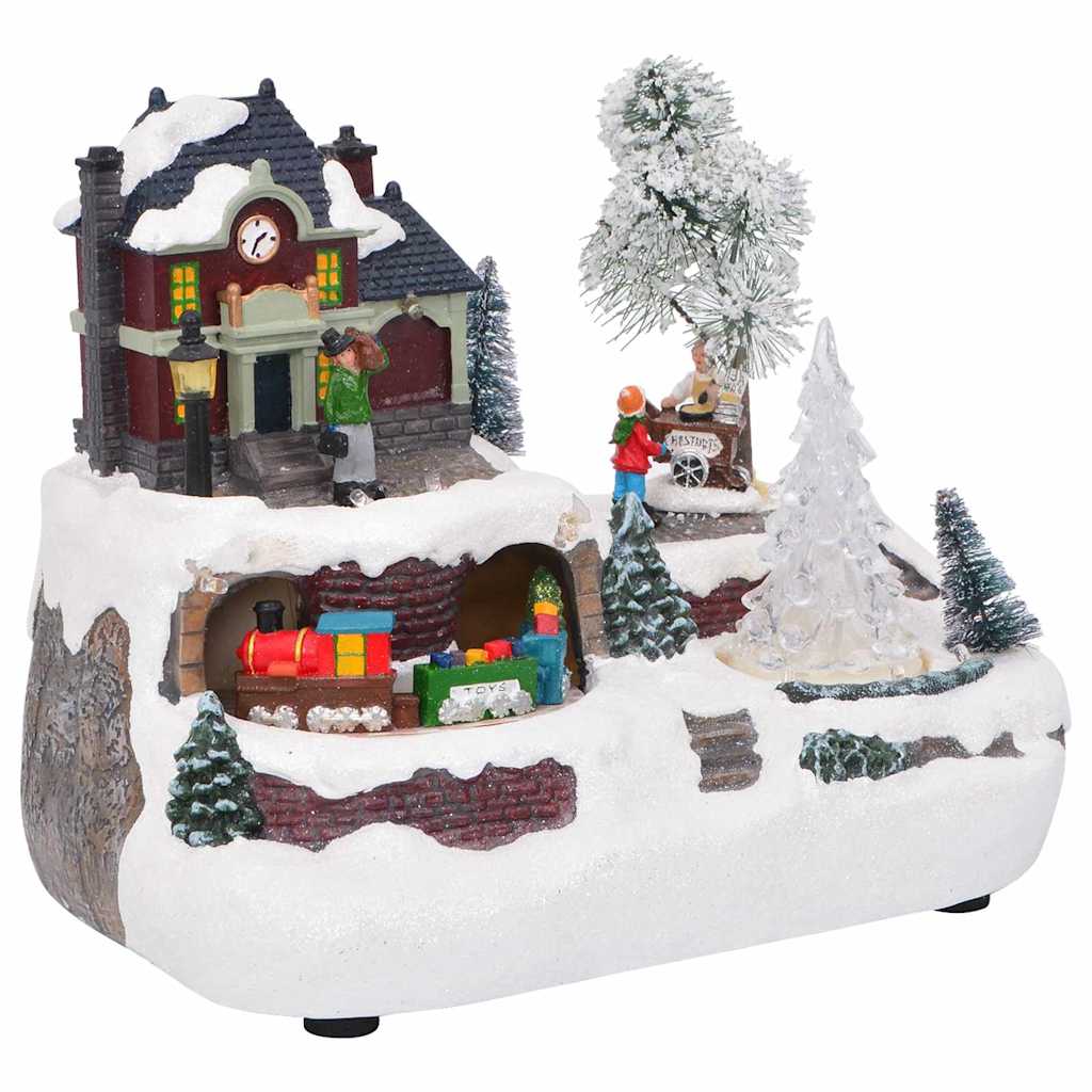 Centro de Mesa Navideño Multicolor 23,5 x 16 x 18,5 cm Resina