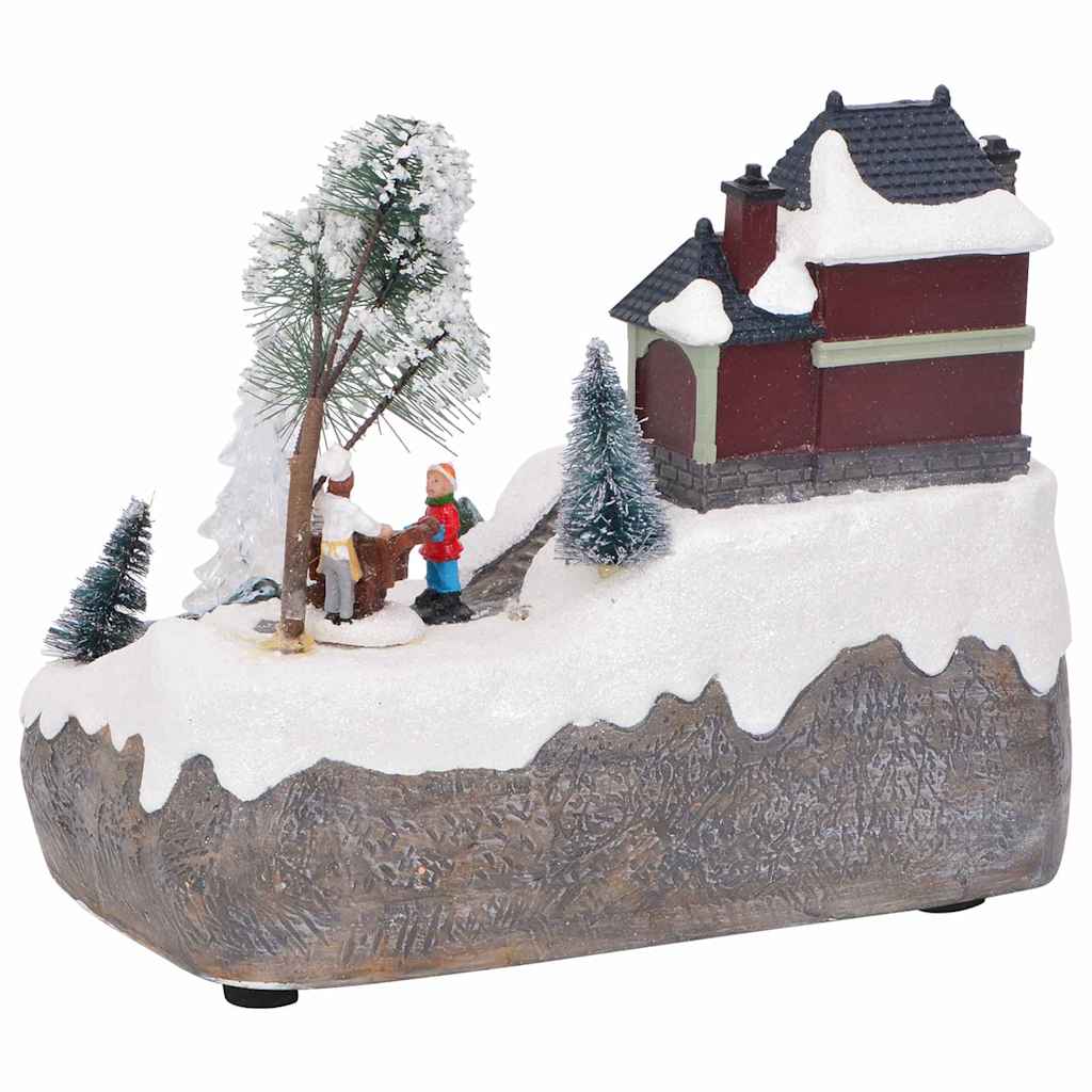 Centro de Mesa Navideño Multicolor 23,5 x 16 x 18,5 cm Resina