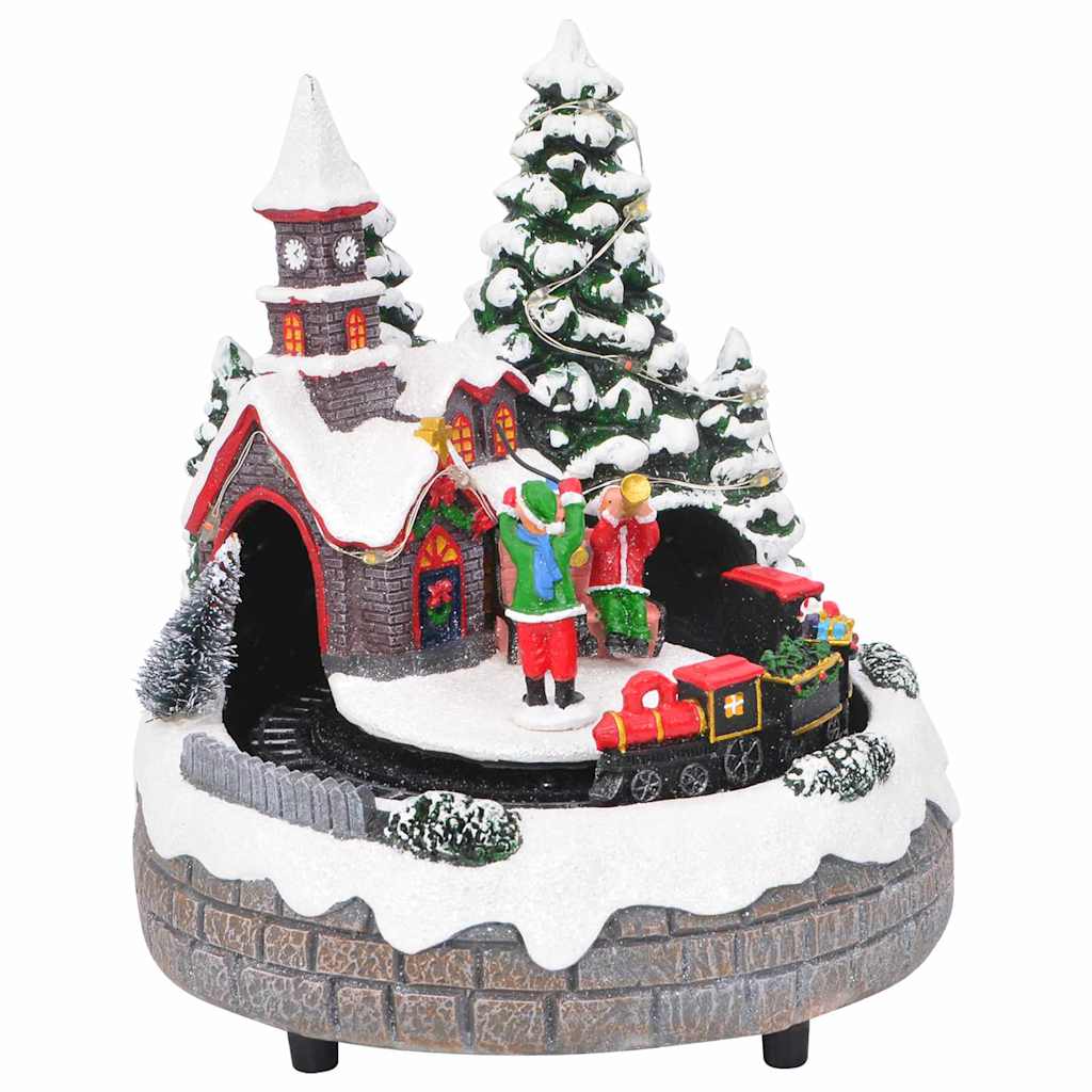 Centro de Mesa Navideño Multicolor 16 x 16 x 19 cm Resina