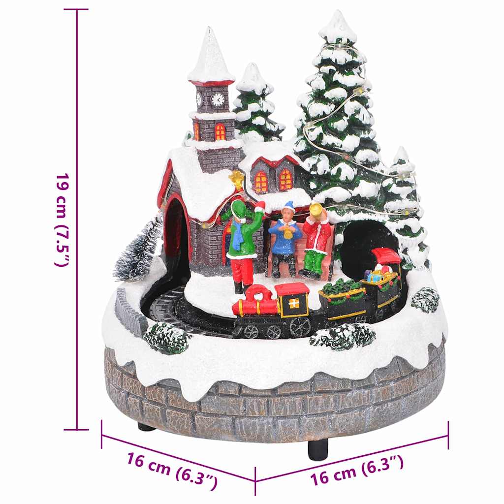 Centro de Mesa Navideño Multicolor 16 x 16 x 19 cm Resina