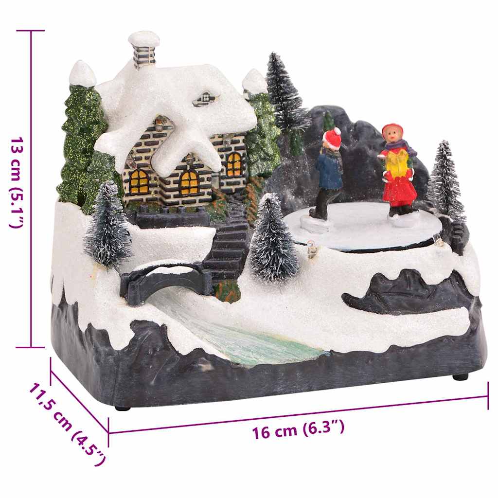 Centro de Mesa Navideño Multicolor 16 x 11,5 x 13 cm Plástico