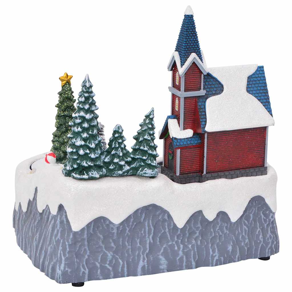 Decoración de Villa Navideña Multicolor 20,5 x 17 x 21 cm