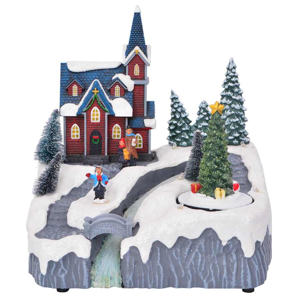 Decoración de Villa Navideña Multicolor 20,5 x 17 x 21 cm