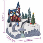 Decoración de Villa Navideña Multicolor 20,5 x 17 x 21 cm