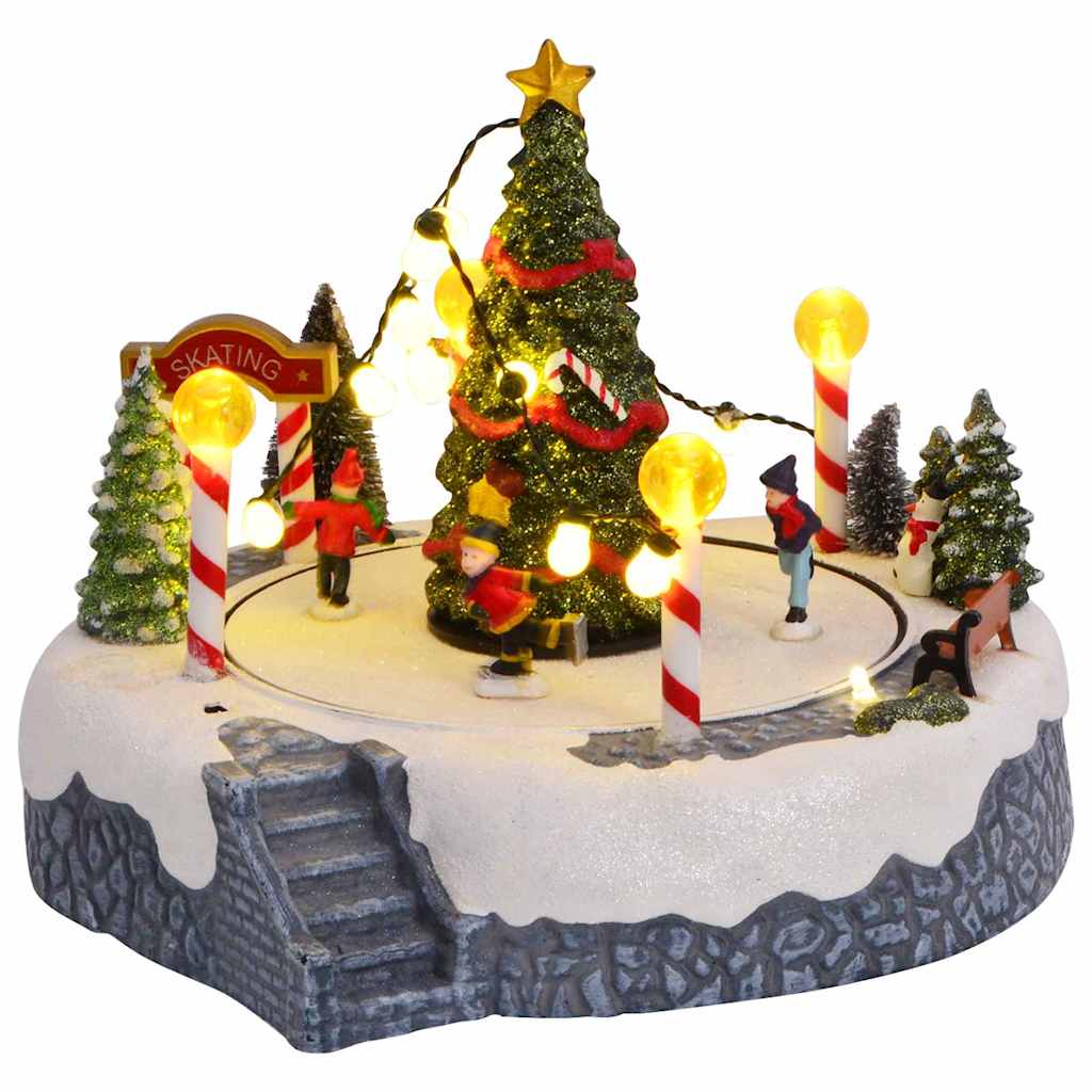 Decoración de Villa Navideña Multicolor 22 x 21,5 x 17 cm