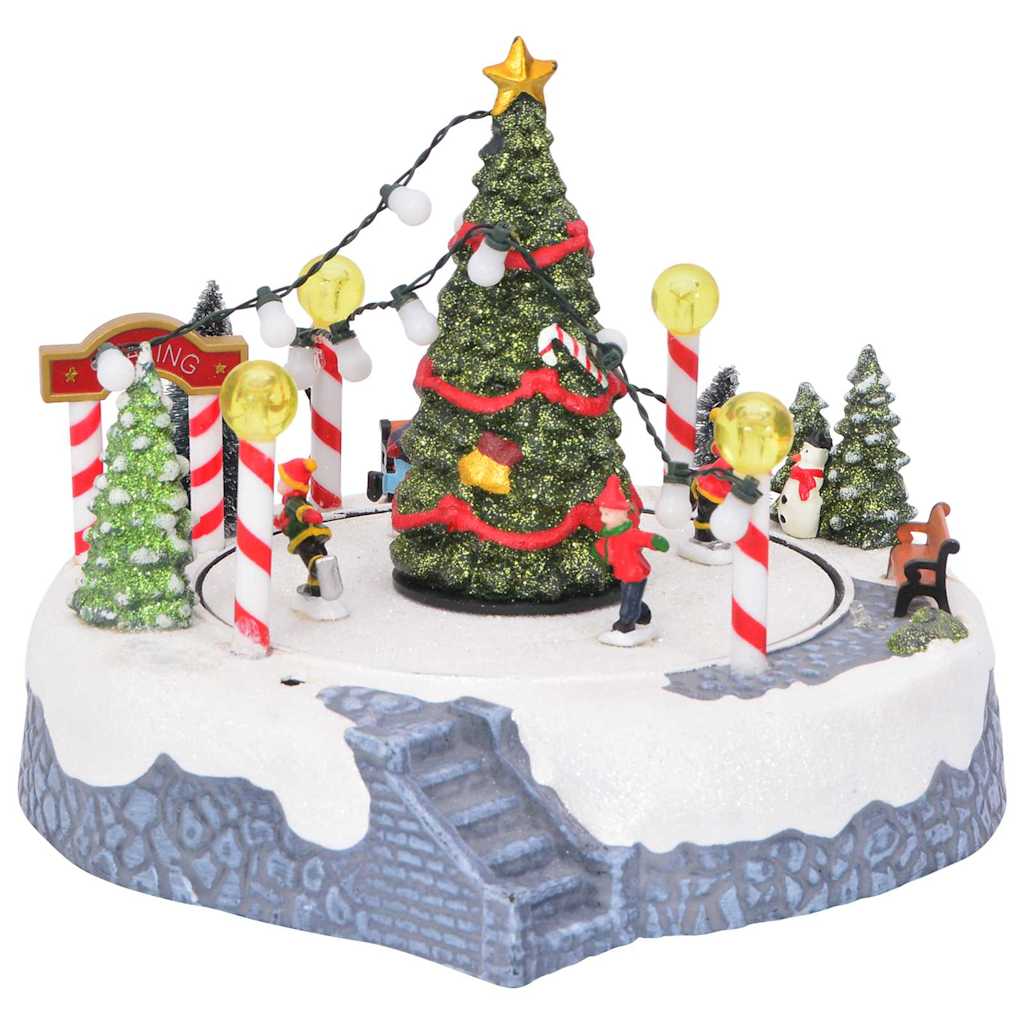 Decoración de Villa Navideña Multicolor 22 x 21,5 x 17 cm