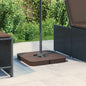 Conjunto de bases para guarda-sol 4 unidades para base cruzada PP 100 kg