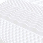 Colchón de espuma de 7 zonas dureza 20 ILD blanco 80x160 cm