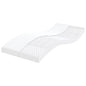 Colchão de espuma de 7 zonas firmeza 20 ILD branco 100x200 cm