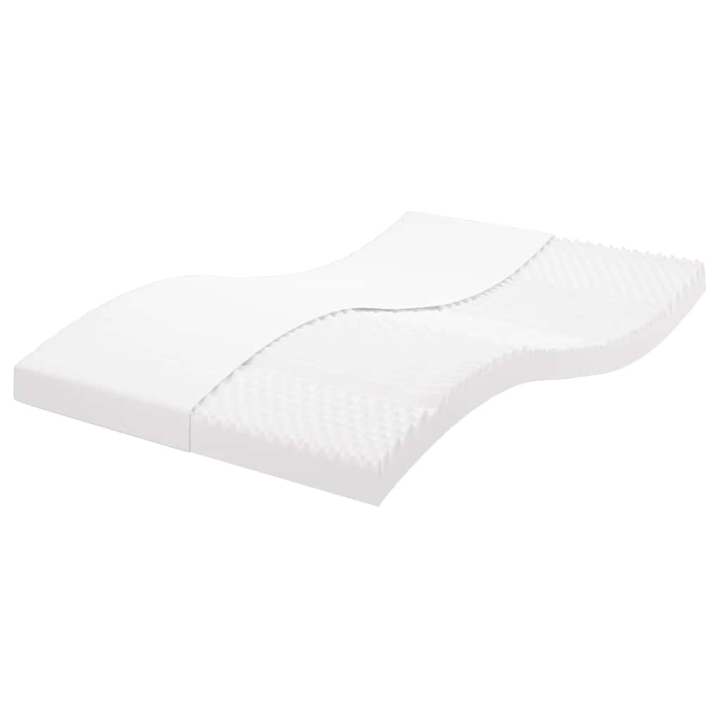 Colchón de espuma de 7 zonas dureza 20 ILD blanco 100x200 cm