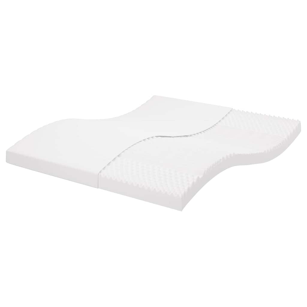 Colchón de espuma de 7 zonas dureza 20 ILD blanco 100x200 cm