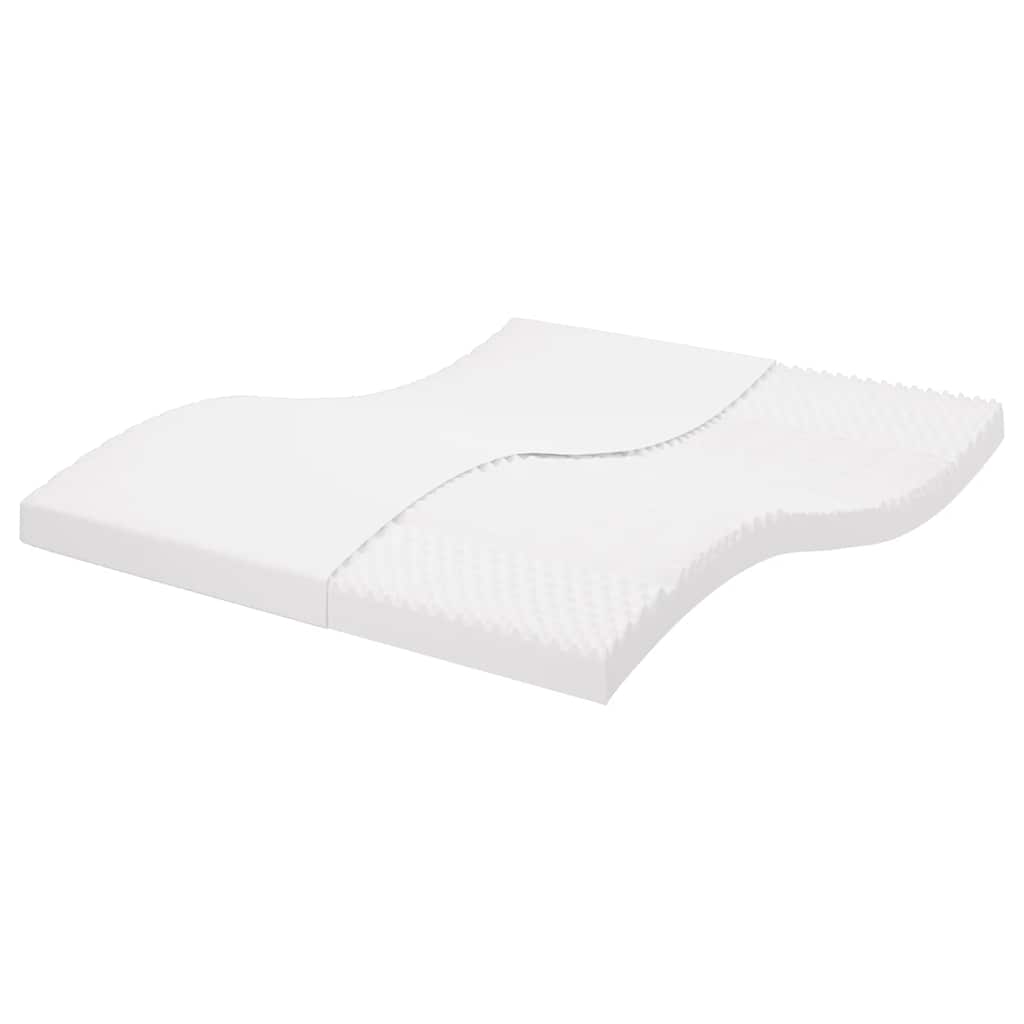 Colchón de espuma de 7 zonas dureza 20 ILD blanco 100x200 cm